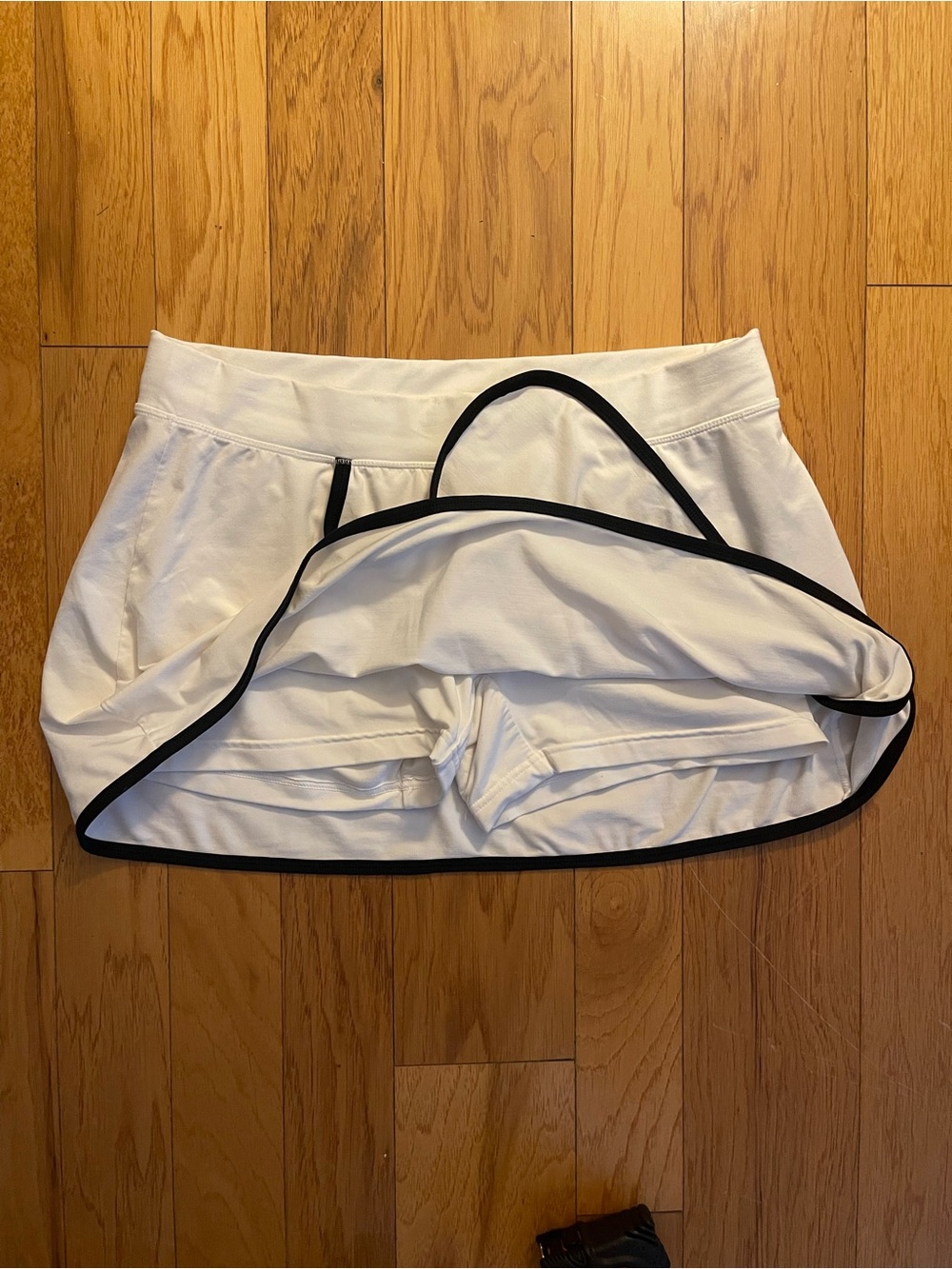 Adidas ClimaLite Tennis Pickleball Skort White Black Built-In Shorts